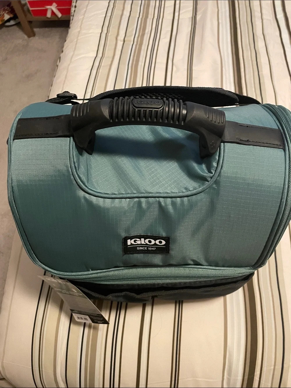 New Igloo Playmate Gripper 22 Can Cooler Bag Teal Green Black Insulated Box Bag